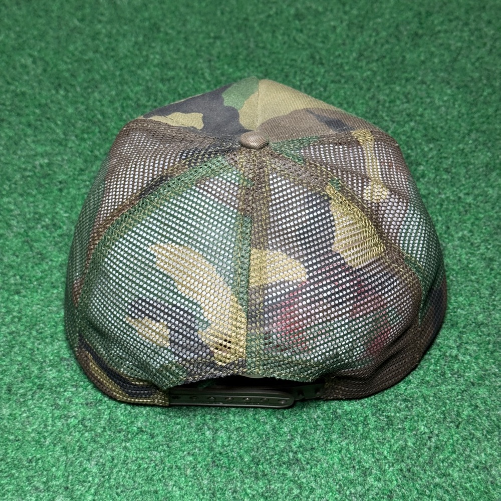 Nothwestern Rec Camo Trucker Vintage 90s Snapback Mesh USA Made Cap Hat - Picture 3 of 7